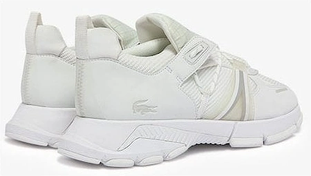 Women's L003 White Textile Trainers.