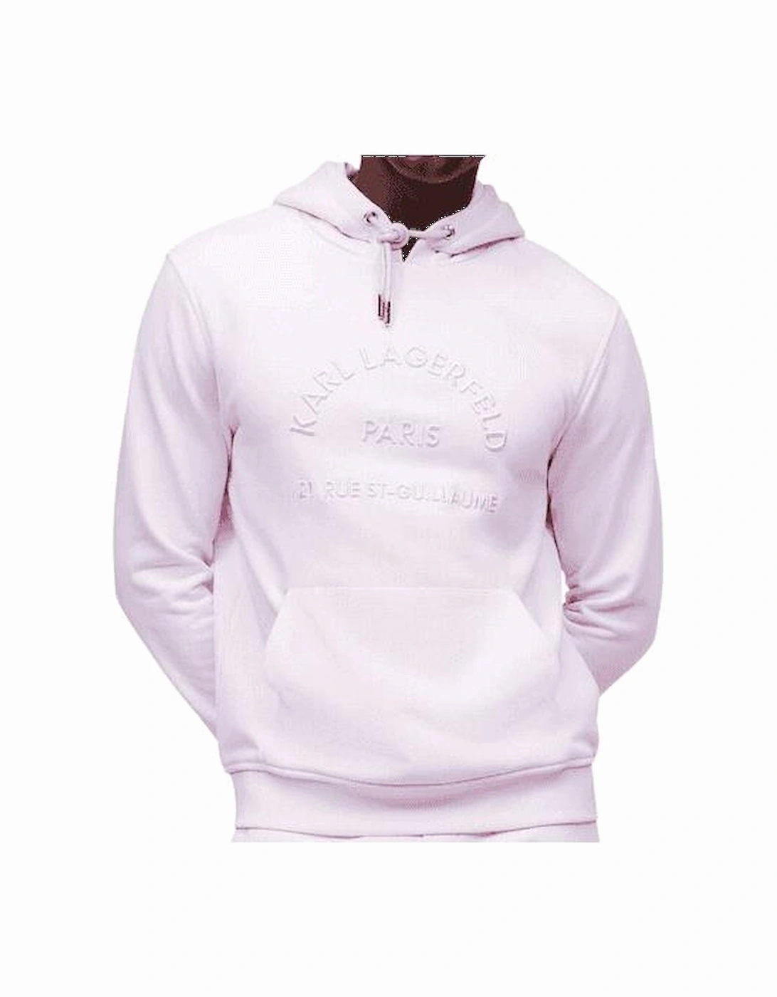 Cotton Embroidered Paris Logo Pink Hoodie, 4 of 3