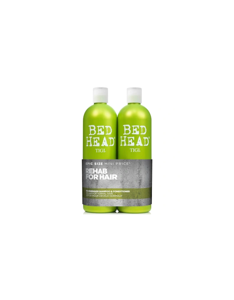 Bed Head Urban Antidotes Re-energize Daily Shampoo and Conditioner for Normal Hair 2 x 750ml - TIGI