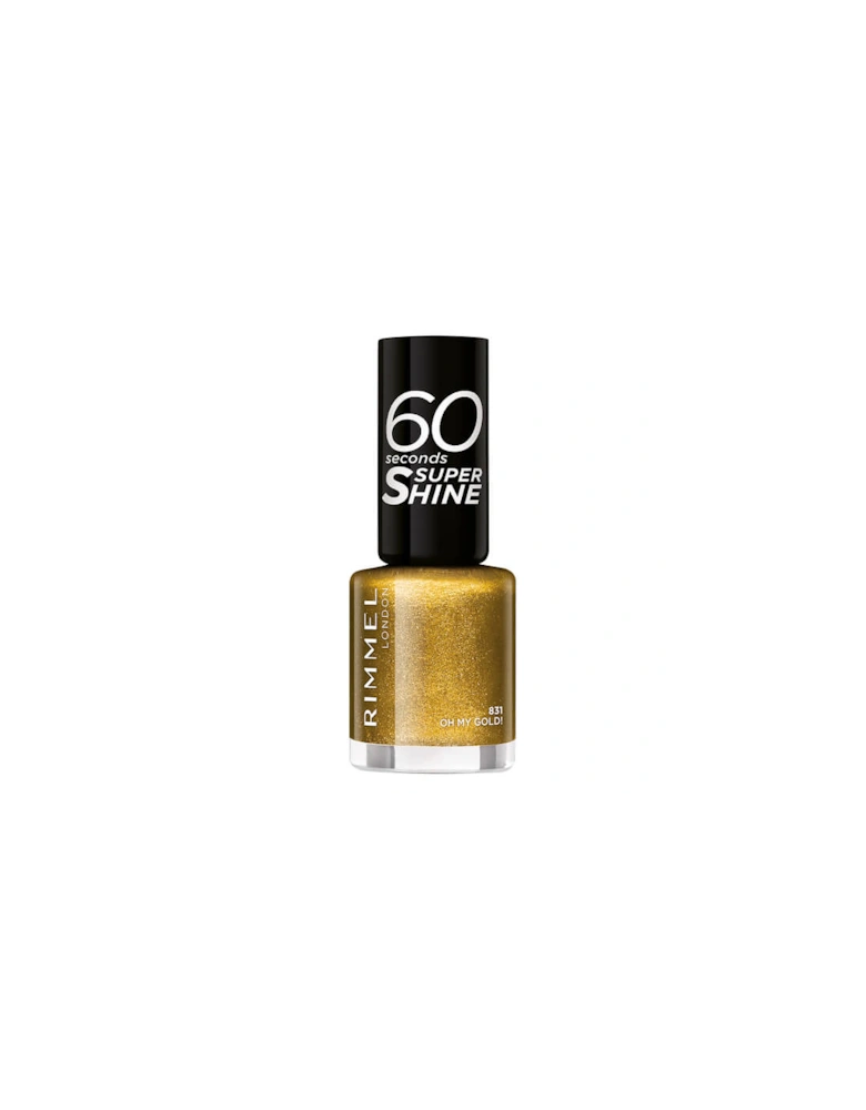 60 Seconds Glitter Nail Polish Oh My Gold - Rimmel