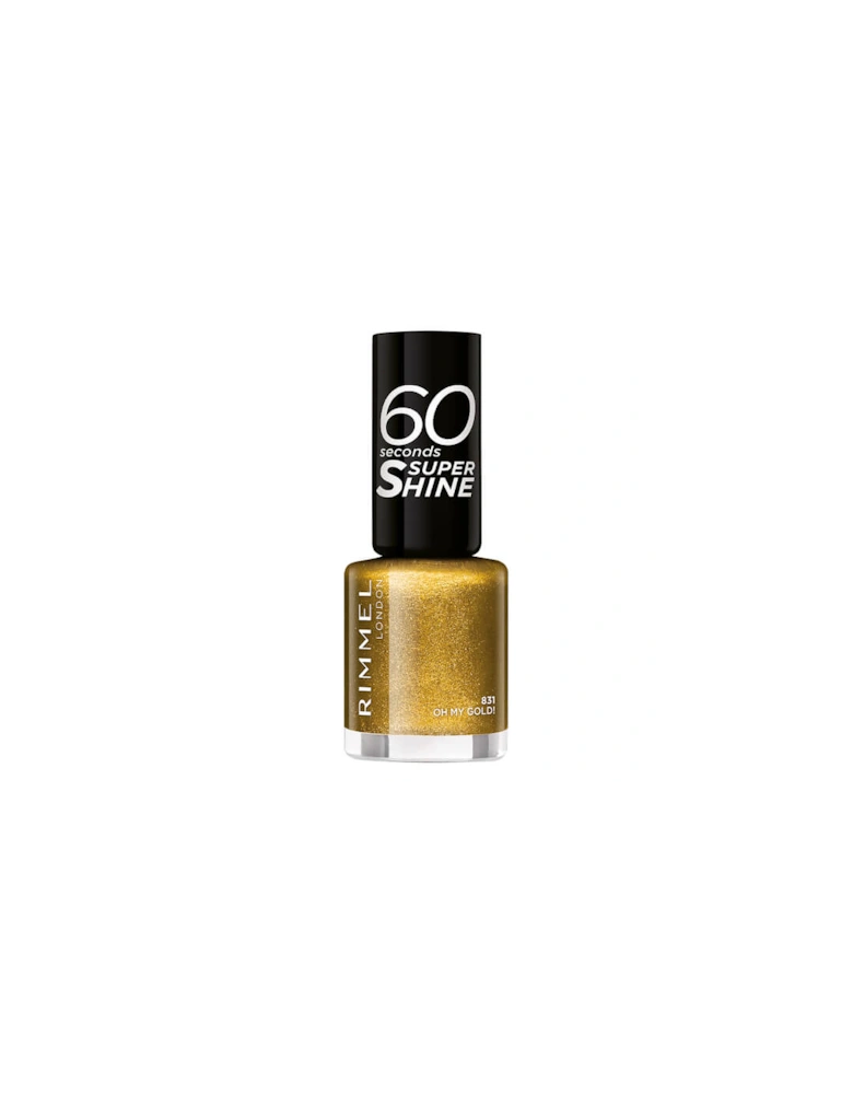 60 Seconds Glitter Nail Polish Oh My Gold