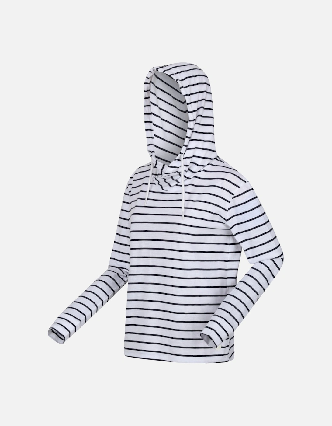 Womens Monsal Striped Hooded Top Hoodie