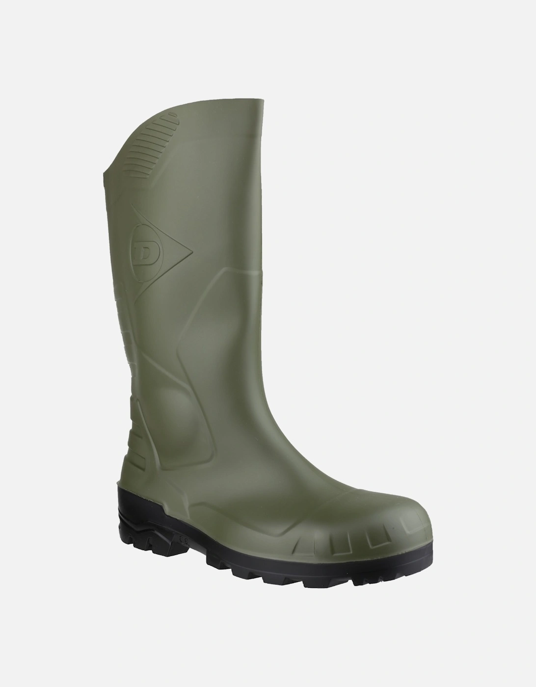 Devon Unisex Green Safety Wellington Boots, 6 of 5
