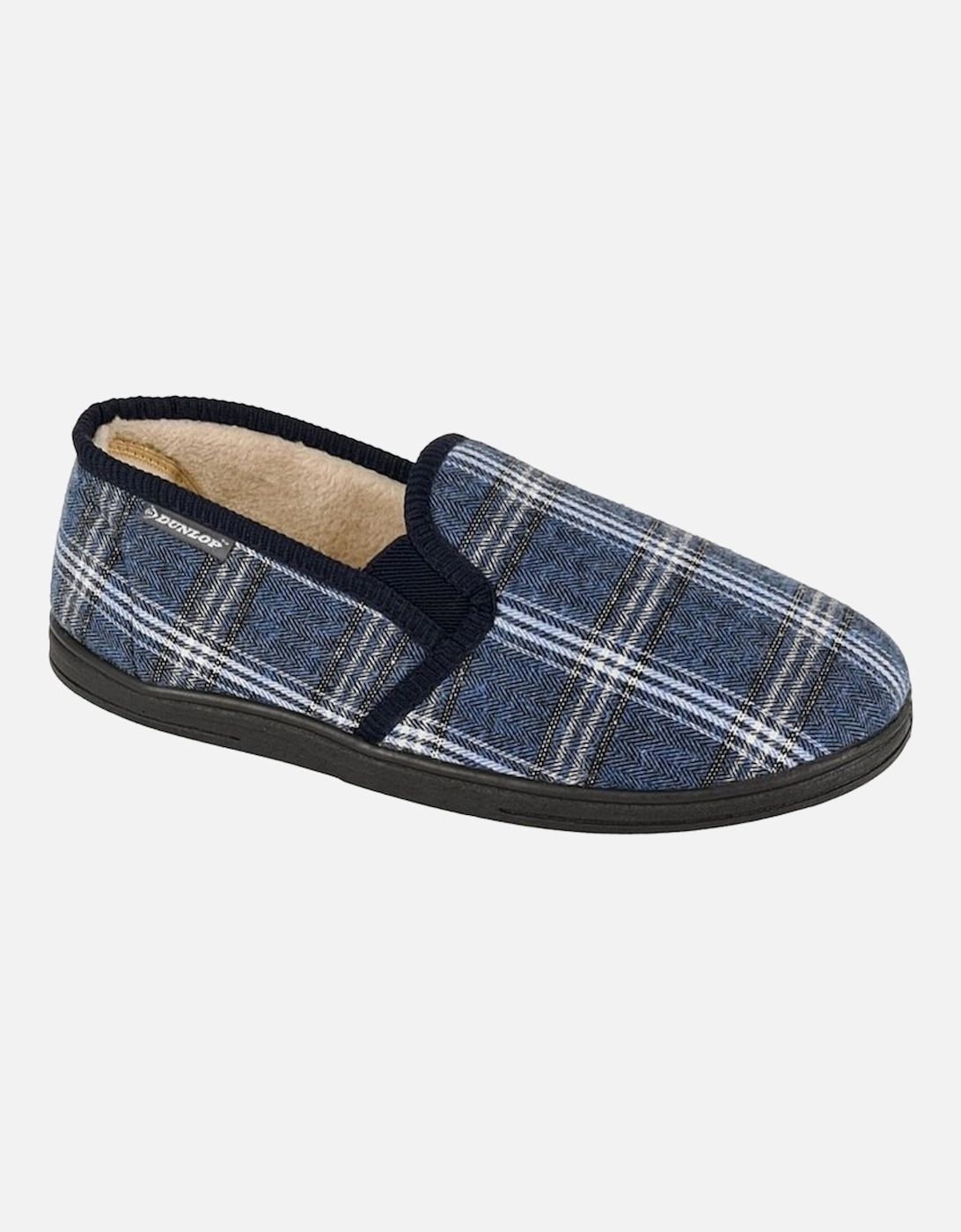 Mens Checked Slippers, 3 of 2