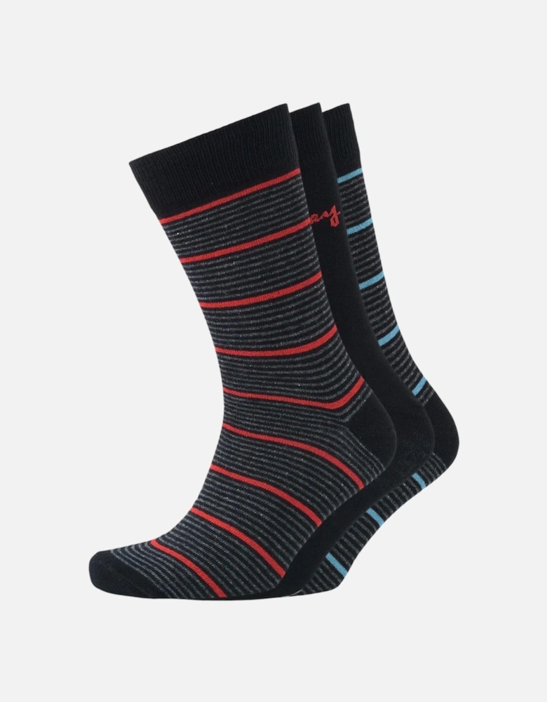 Money Mens Stripe Socks (Pack of 3)