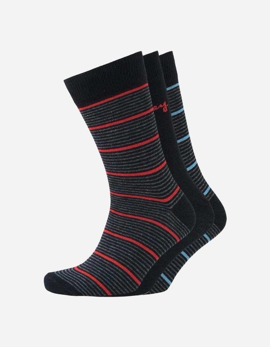 Money Mens Stripe Socks (Pack of 3), 4 of 3