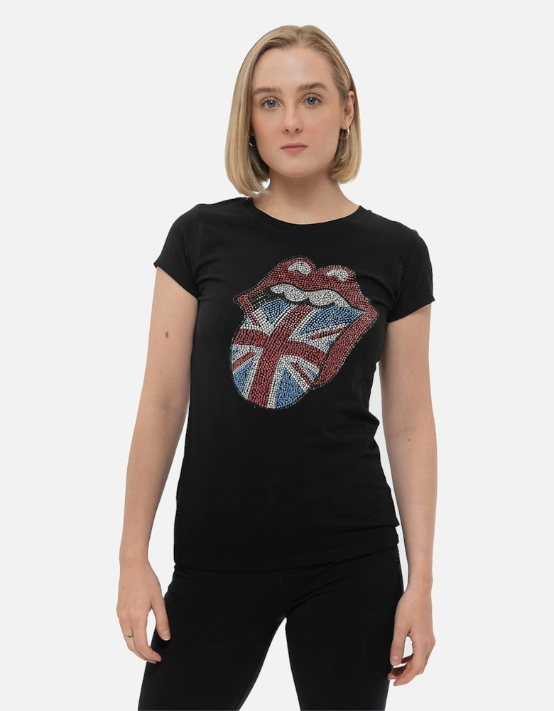 Womens/Ladies Classic Embellished Cotton T-Shirt