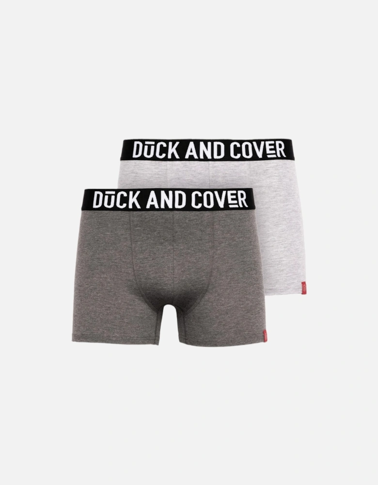 Duck and Cover Mens Darton Marl Boxer Shorts (Pack of 2)
