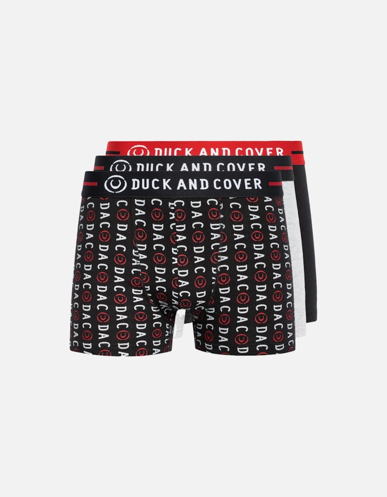Duck and Cover Mens Stamper Boxer Shorts (Pack of 3)