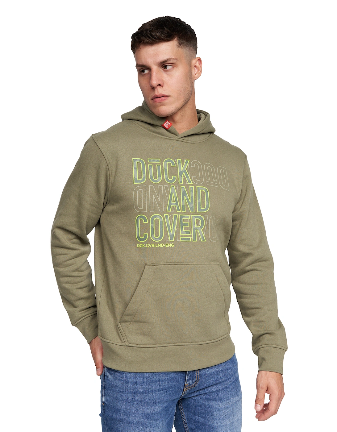 Duck and Cover Mens Pecklar Hoodie, 6 of 5