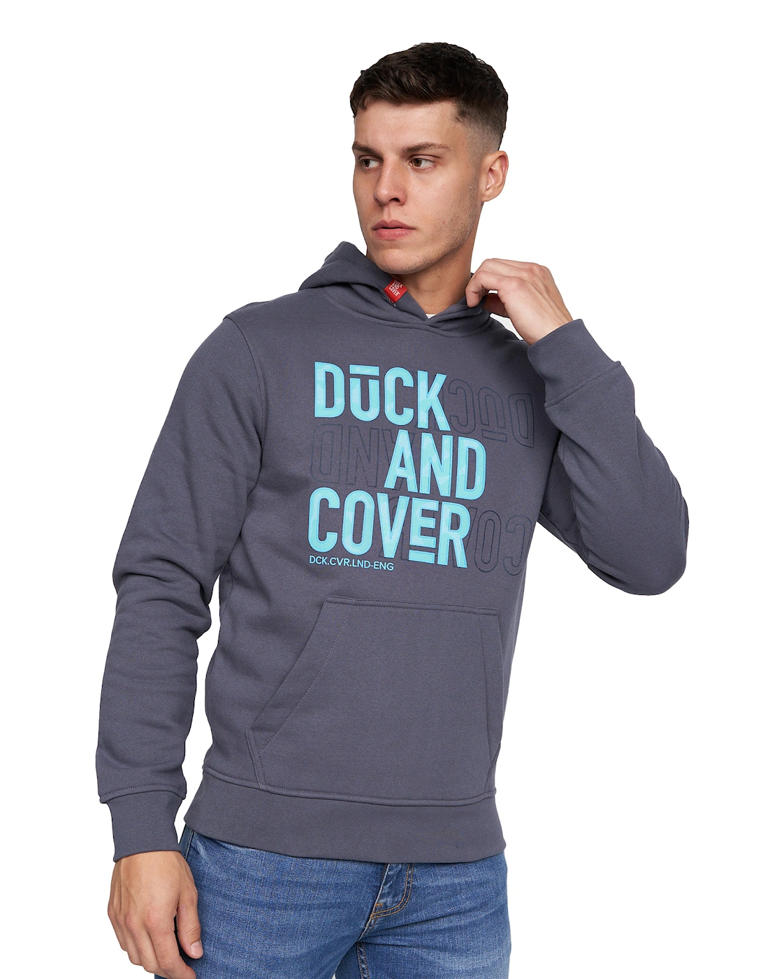 Duck and Cover Mens Pecklar Hoodie, 6 of 5