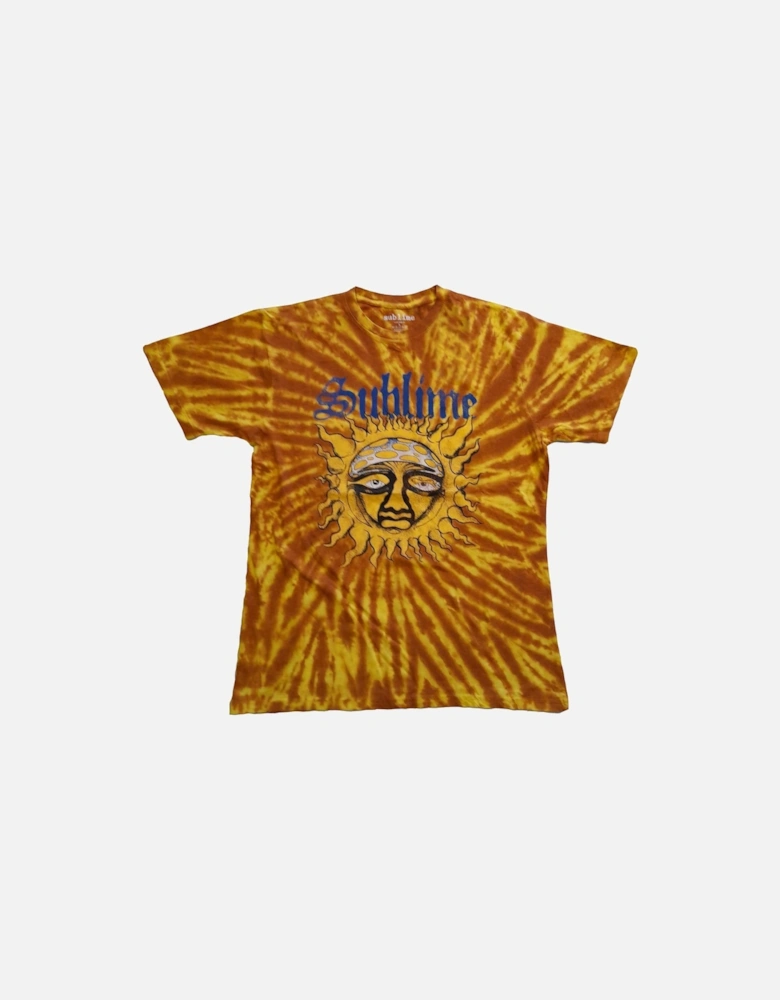 Unisex Adult Sun Face Tie Dye T-Shirt
