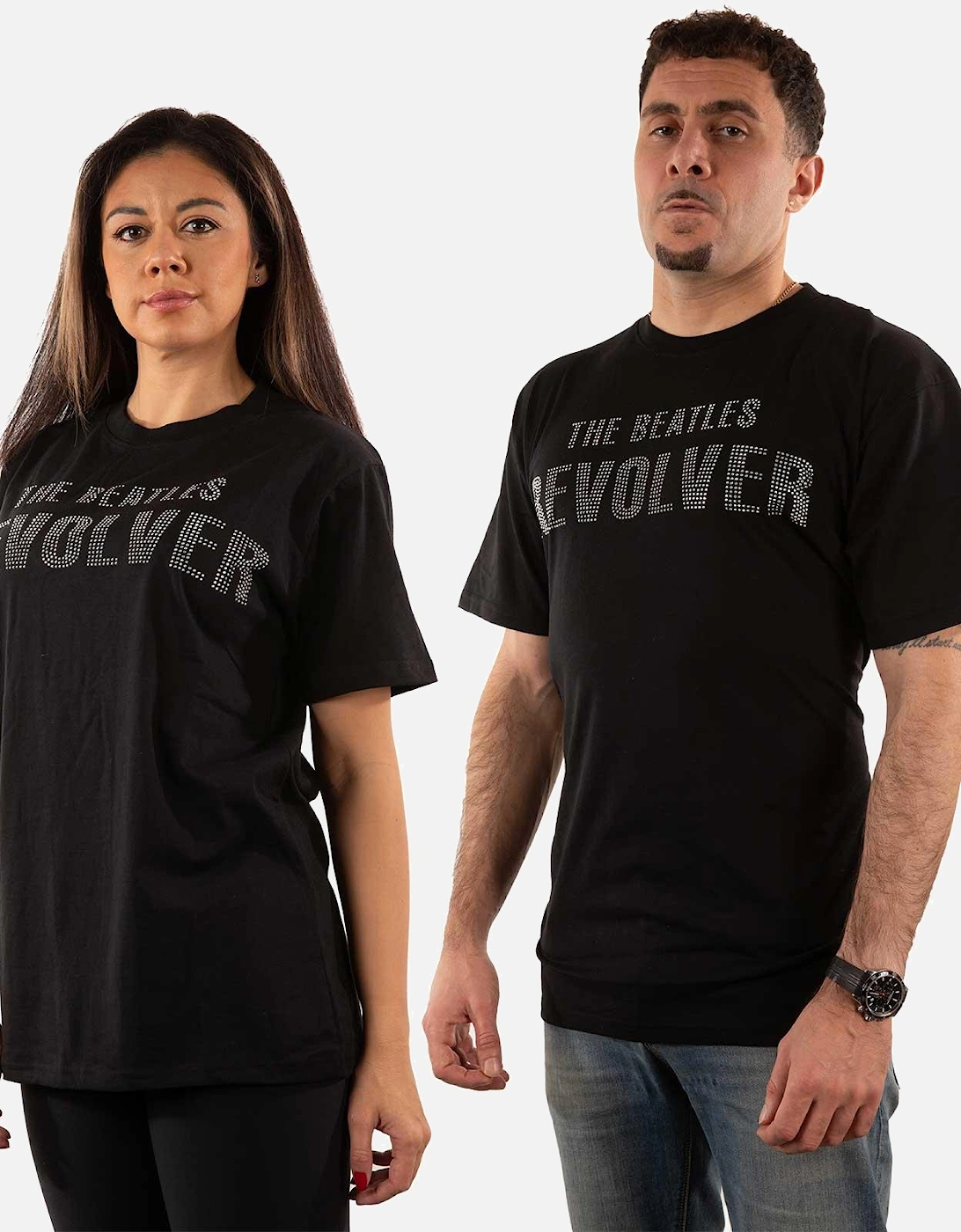 Unisex Adult Revolver Embellished T-Shirt
