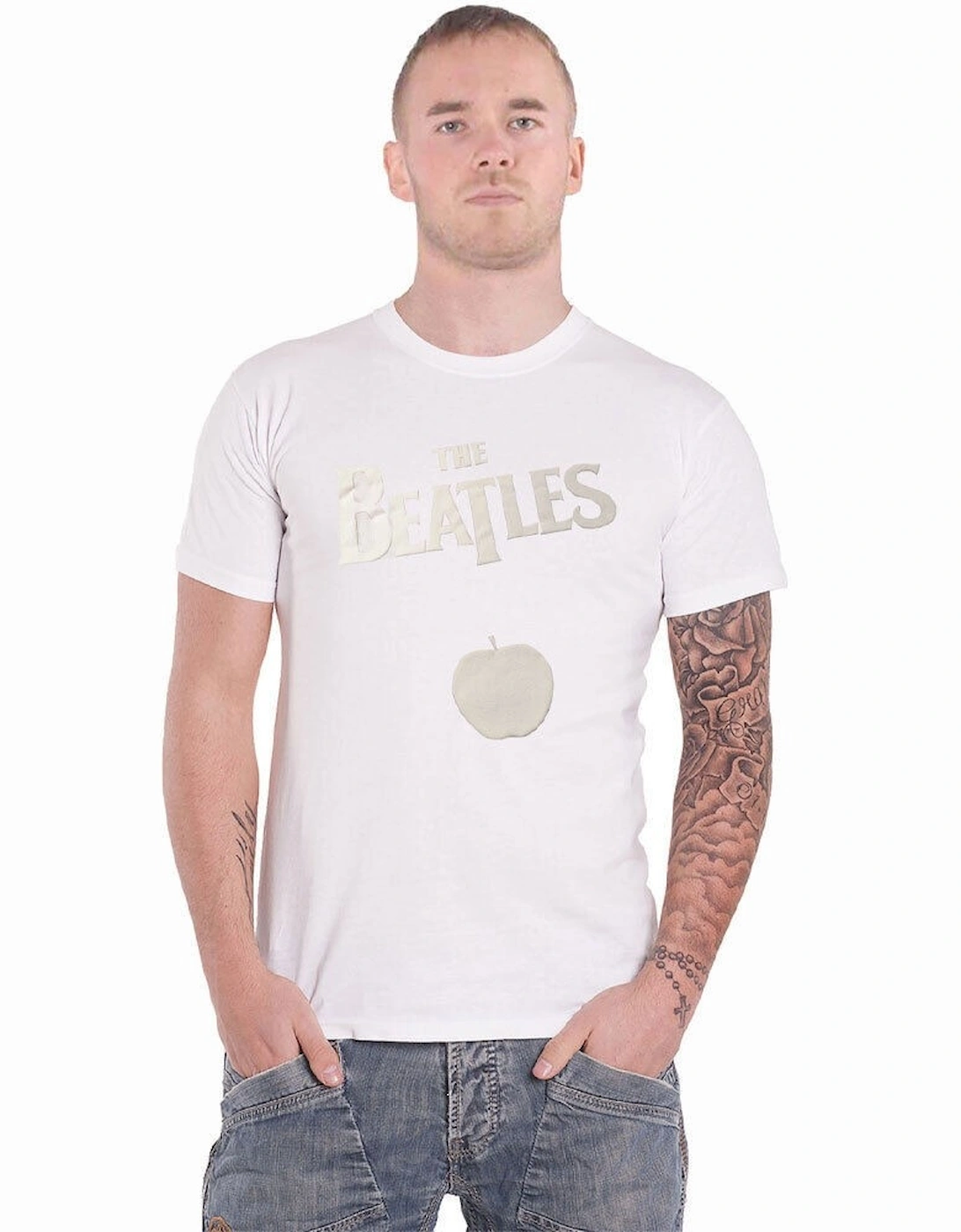 Unisex Adult Apple Cotton Logo T-Shirt, 4 of 3