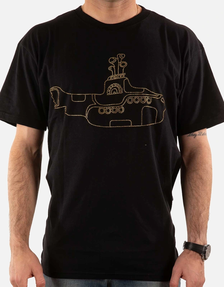 Unisex Adult Yellow Submarine Embellished T-Shirt