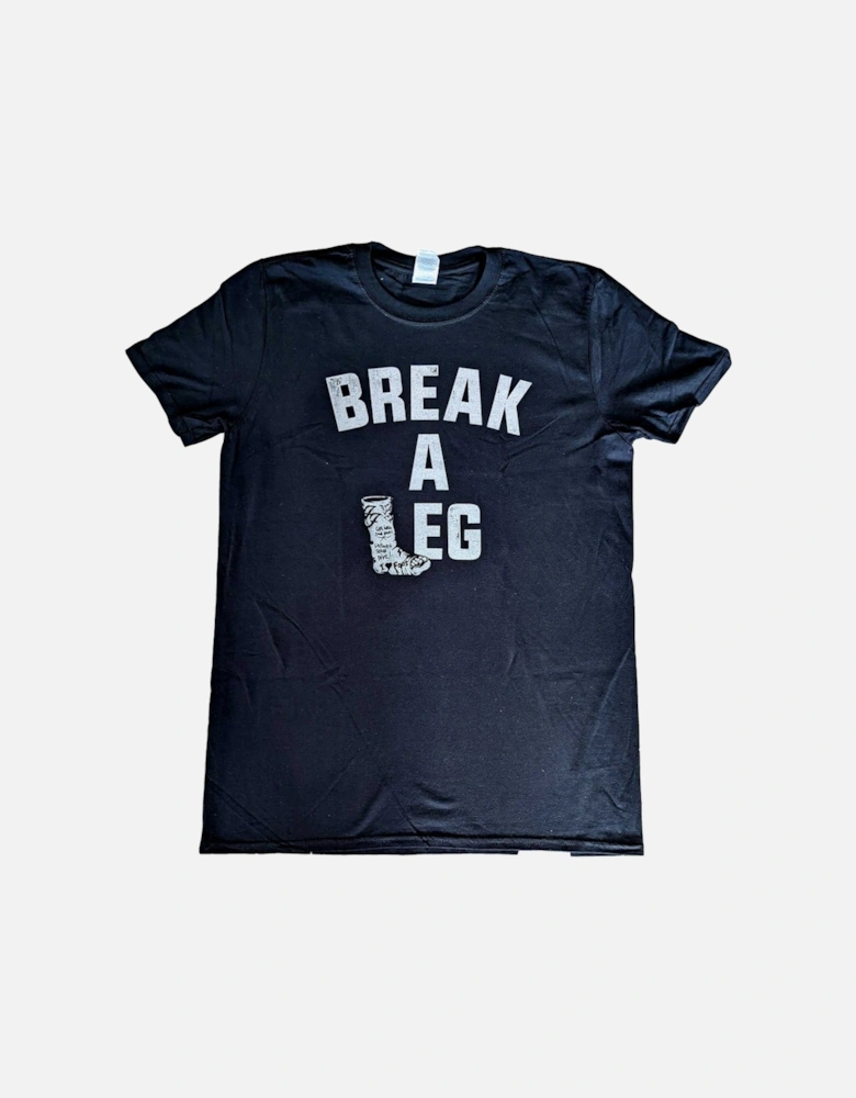 Unisex Adult Break A Leg Milton Keynes Back Print Cotton T-Shirt