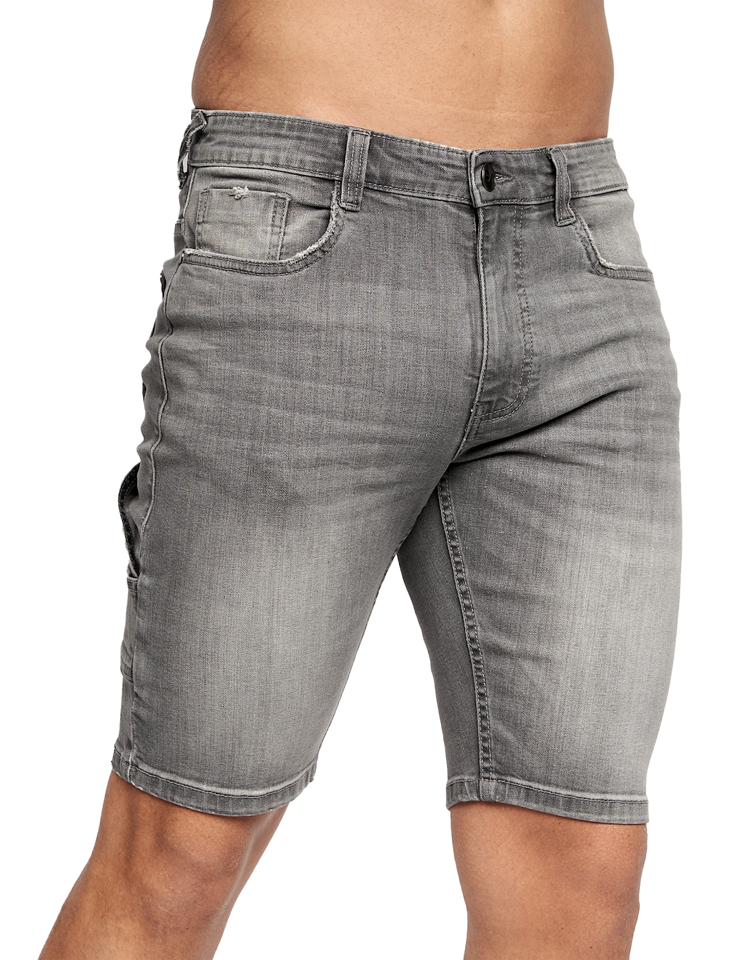 Mens Carpenter Denim Vintage Shorts, 6 of 5