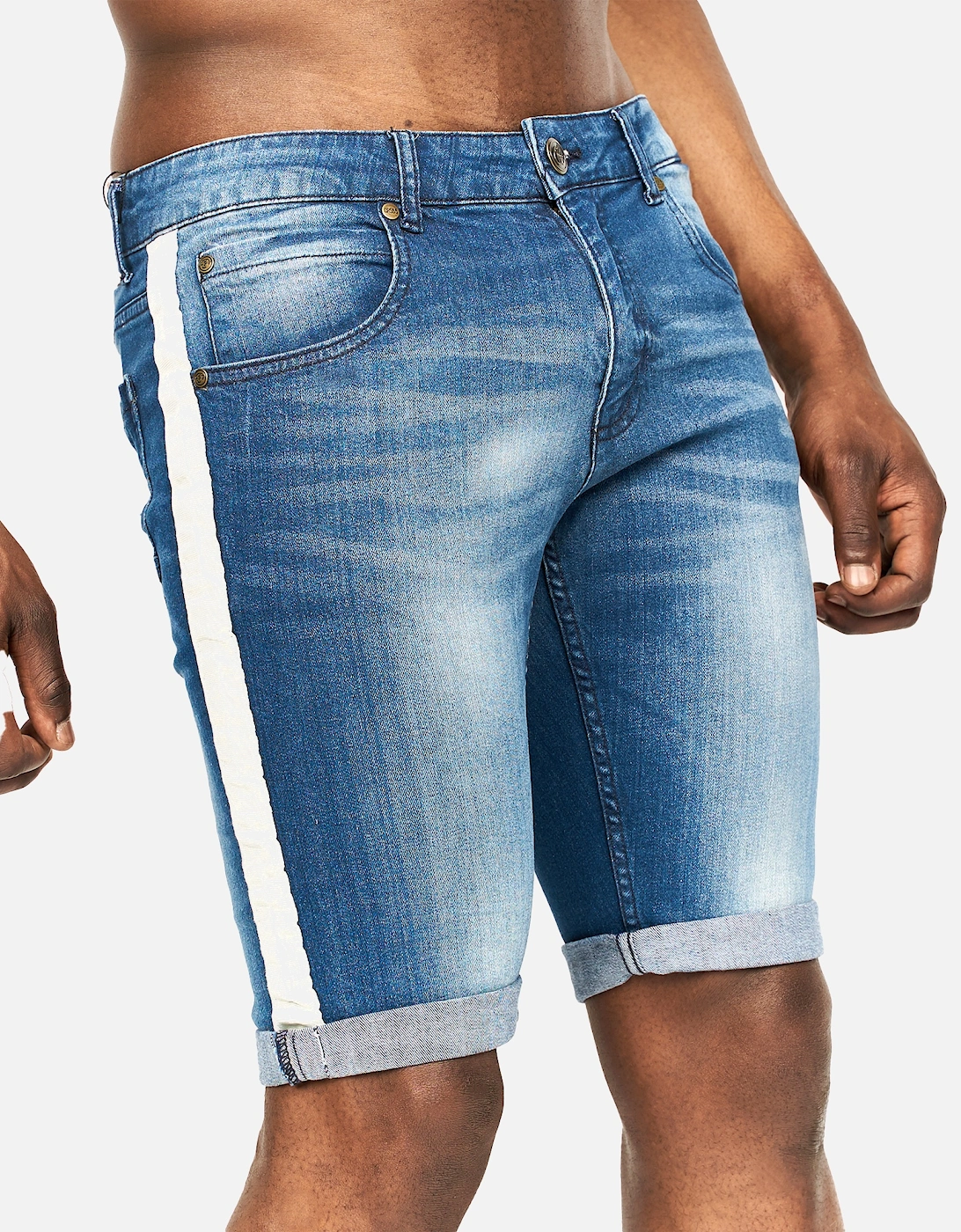 Mens Playmore Denim Shorts, 5 of 4