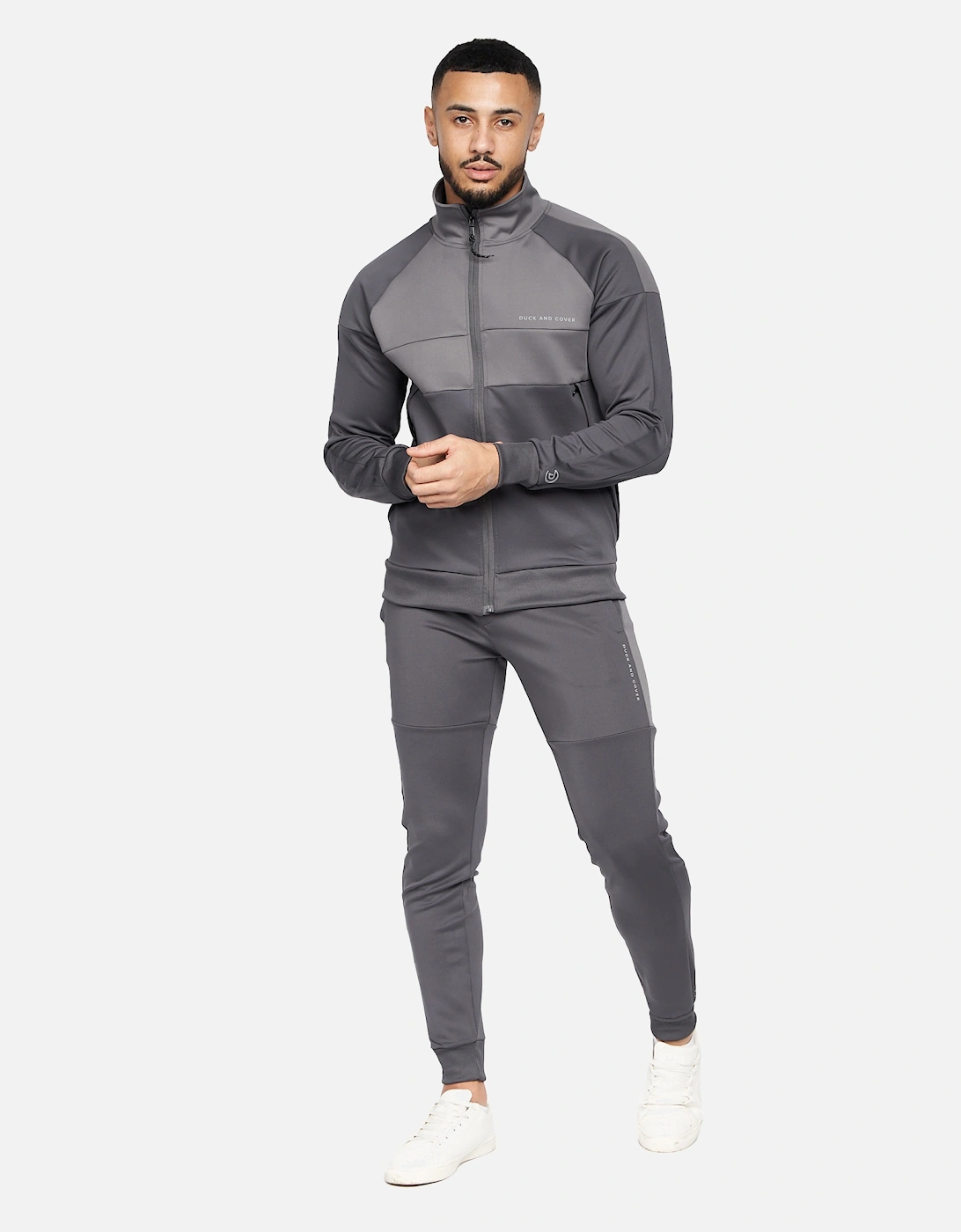 Duck and Cover Mens Mebride Tricot Tracksuit, 6 of 5