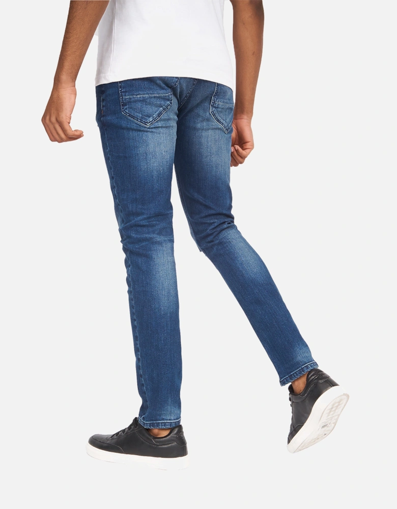 Money Mens Ape Ripped Slim Jeans