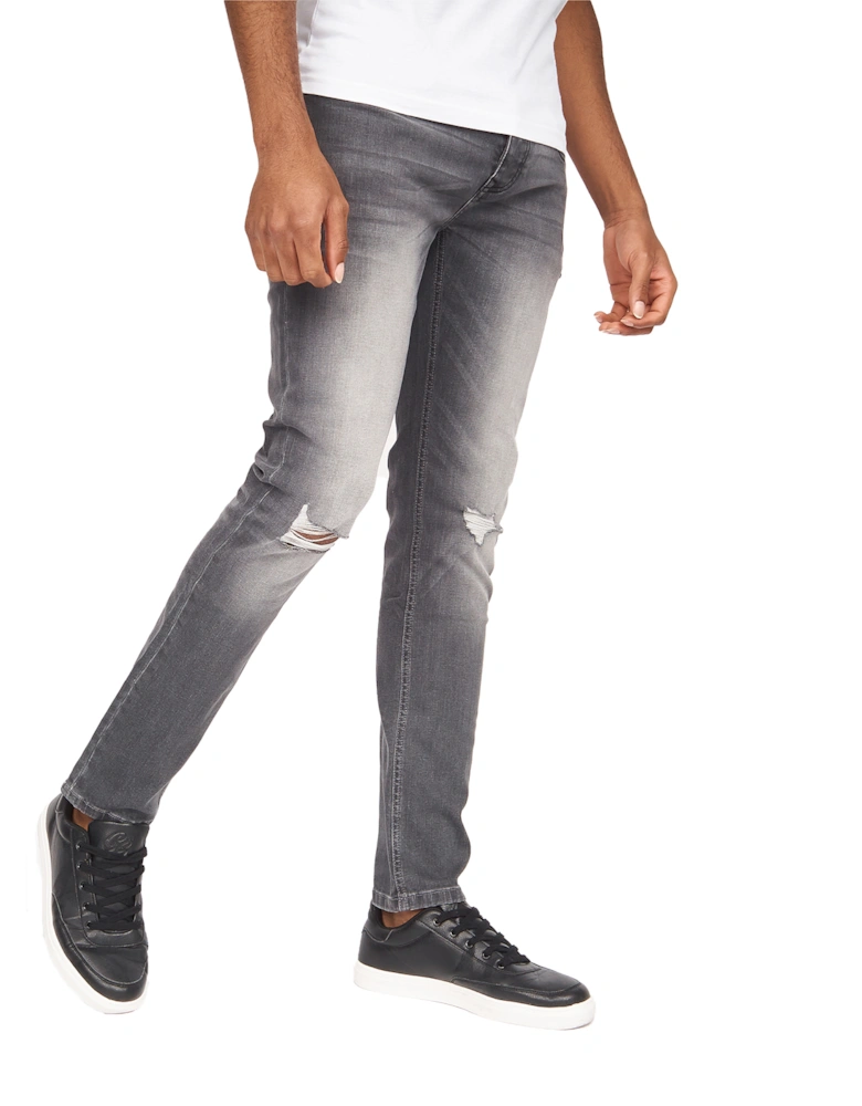 Money Mens Ape Ripped Slim Jeans