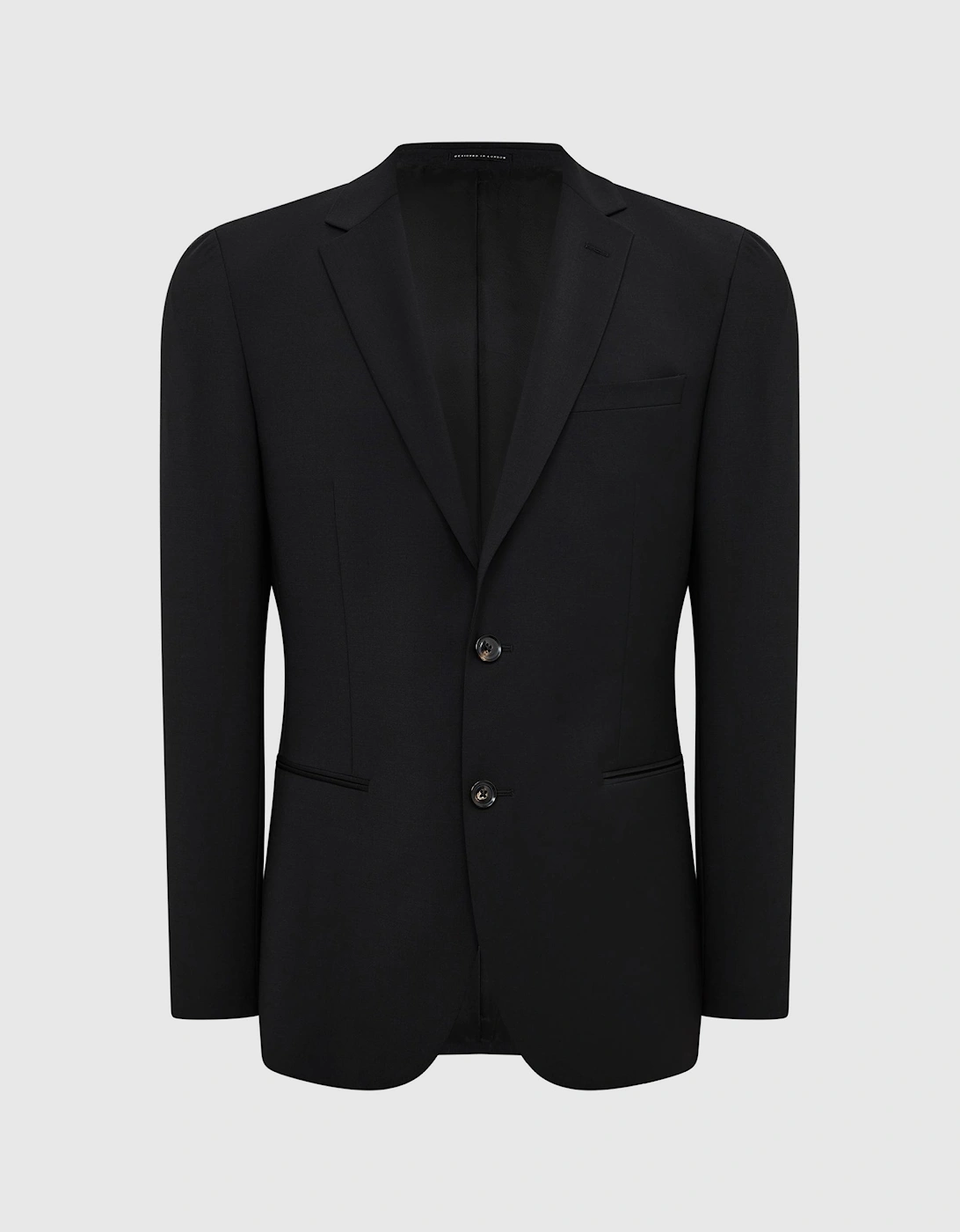 Slim Fit Single Breasted Wool Blazer, 2 of 1