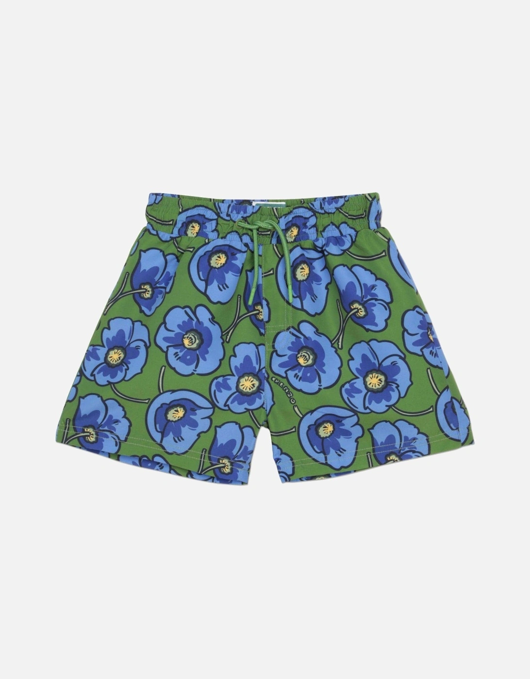 Boys Green Flower Swim Shorts, 4 of 3