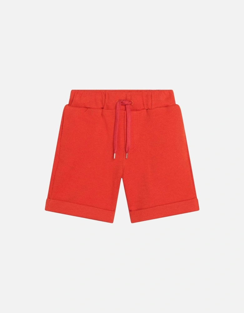 Boys Orange Jersey Shorts