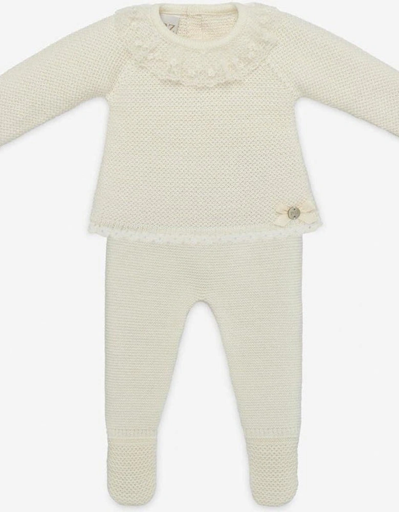 Baby Cream Knitted Set
