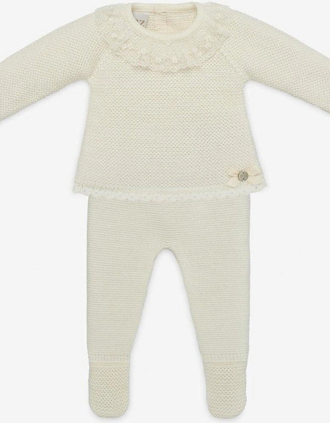 Baby Cream Knitted Set, 7 of 6