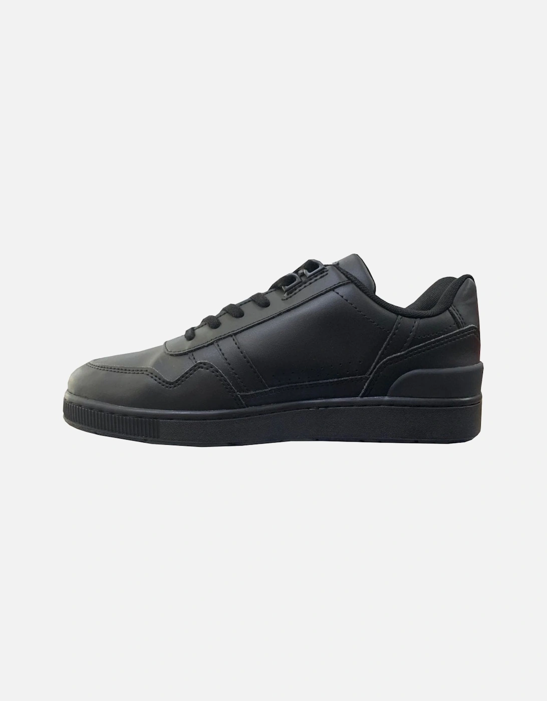 Junior Boy's Black T-Clip Trainers