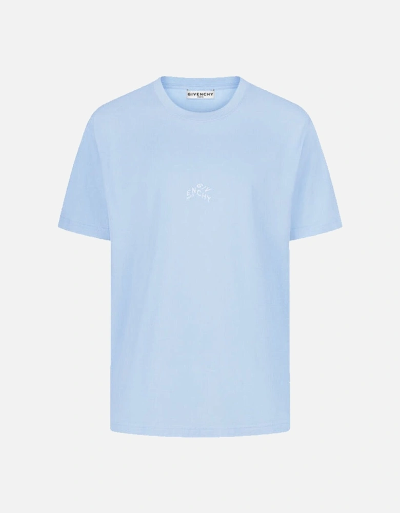 Refracted Embroidered T-shirt in Blue