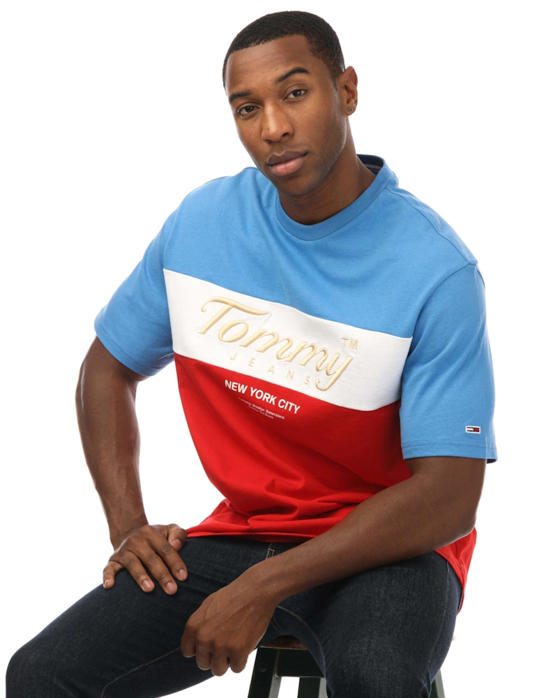 Mens Logo Embroidery T-Shirt
