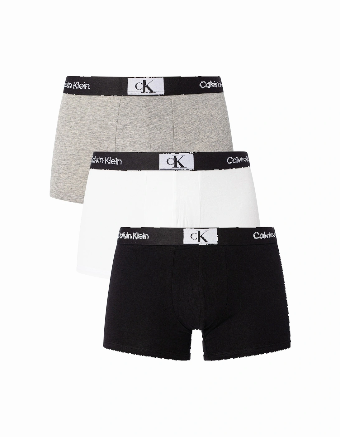 3 Pack Trunk CK 1996 Black/White/Grey Heather, 3 of 2