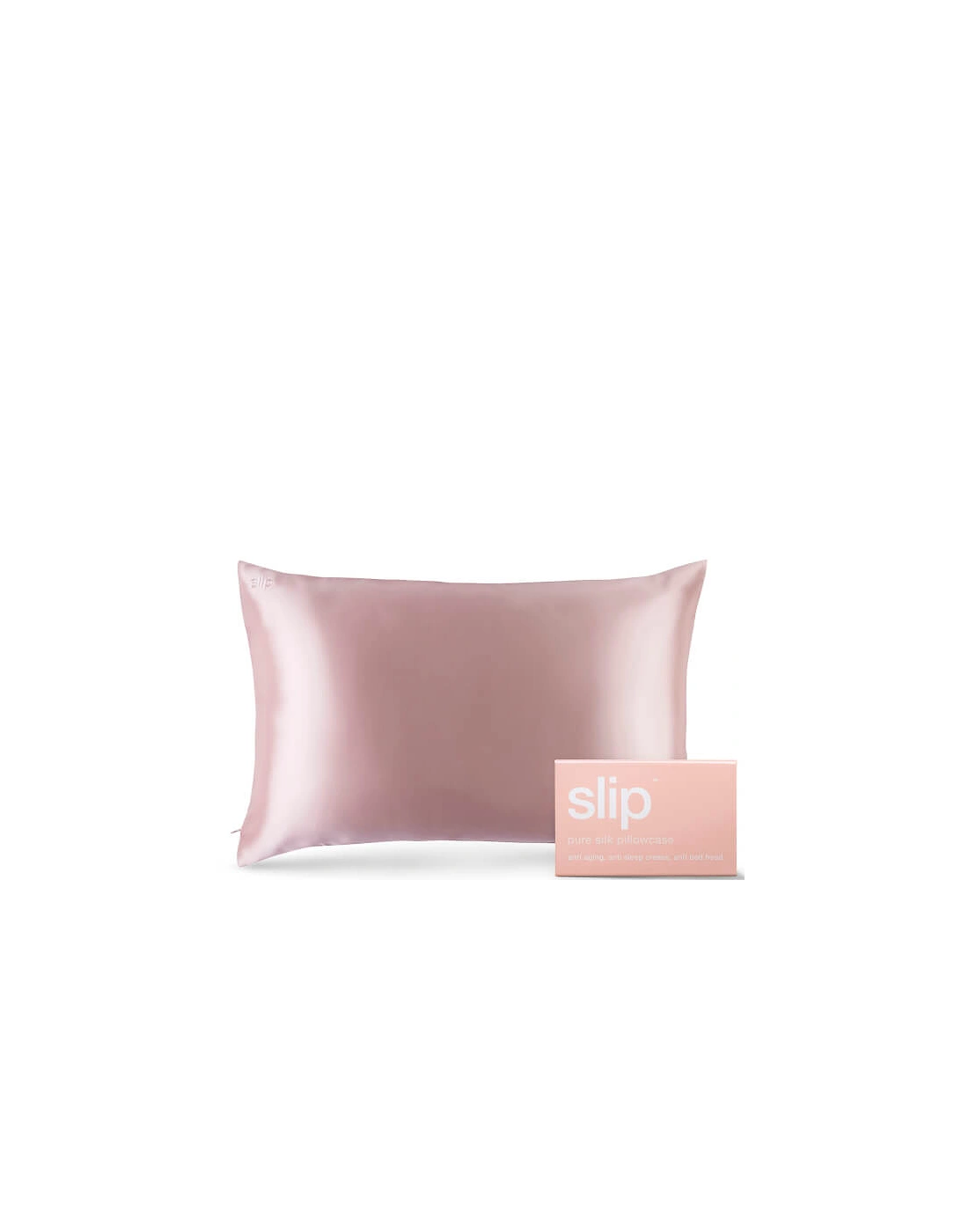 Silk Pillowcase - Queen - Pink - Slip, 2 of 1