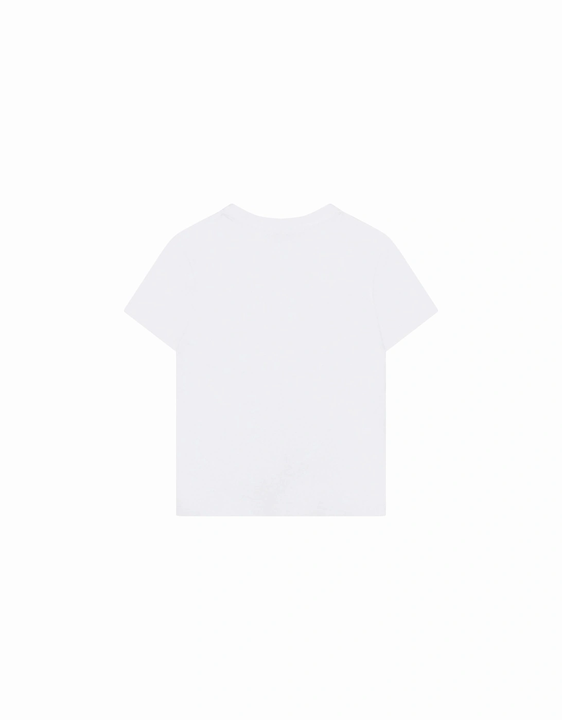 Boys White Curve Logo T-shirt