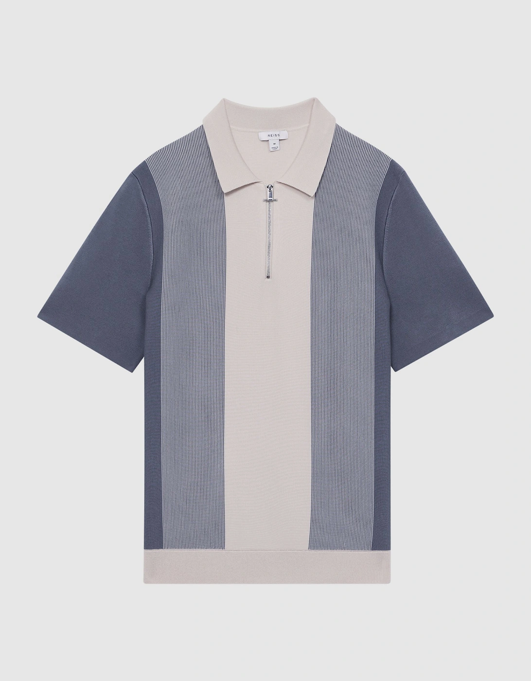 Half-Zip Striped Polo T-Shirt, 2 of 1