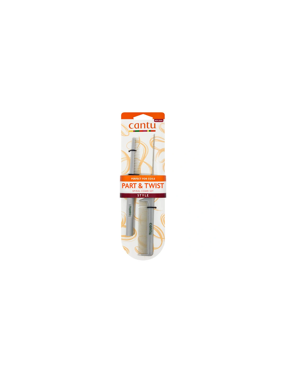 Spiral Style Part and Twist Comb 2Ct Pack - Cantu, 2 of 1