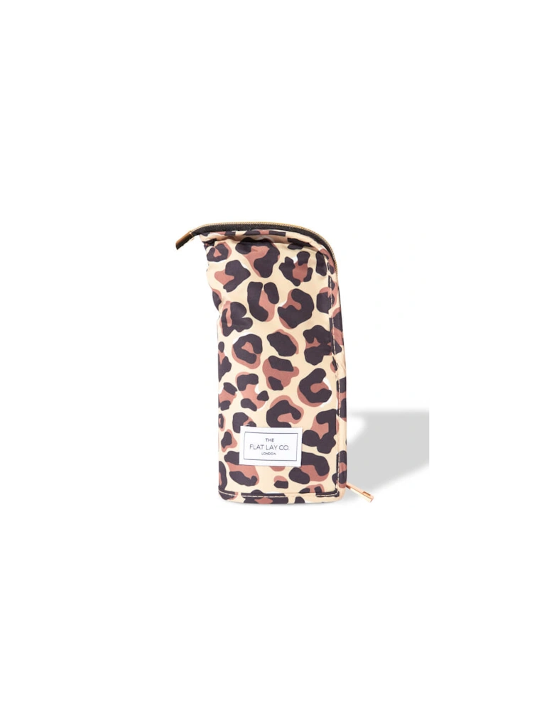 The Flat Lay Co. Standing Brush Case - Leopard Print