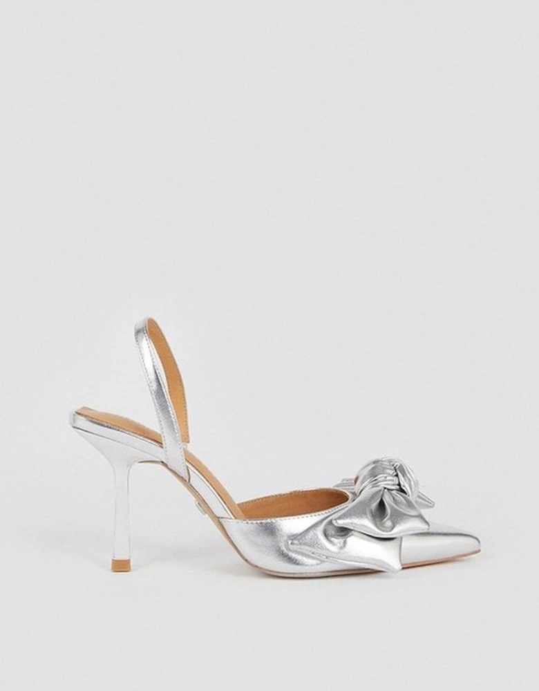 Extreme Bow Slingback Court Heel