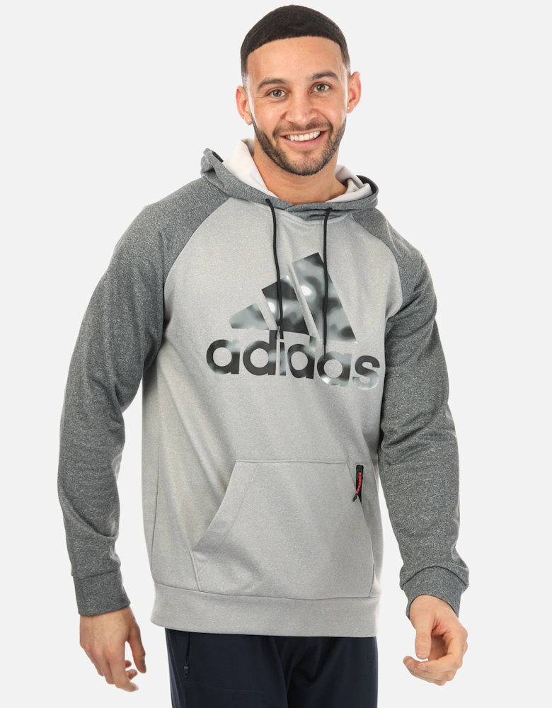 Mens AEROREADY Game and Go Camo Logo Hoody