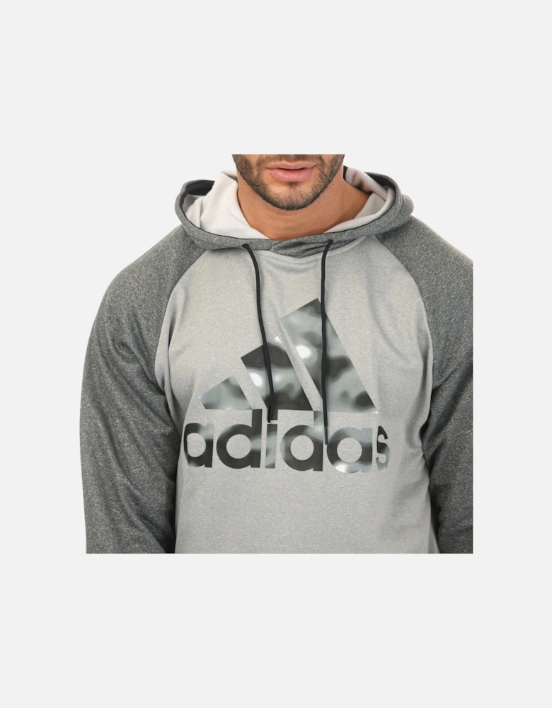 Mens AEROREADY Game and Go Camo Logo Hoody