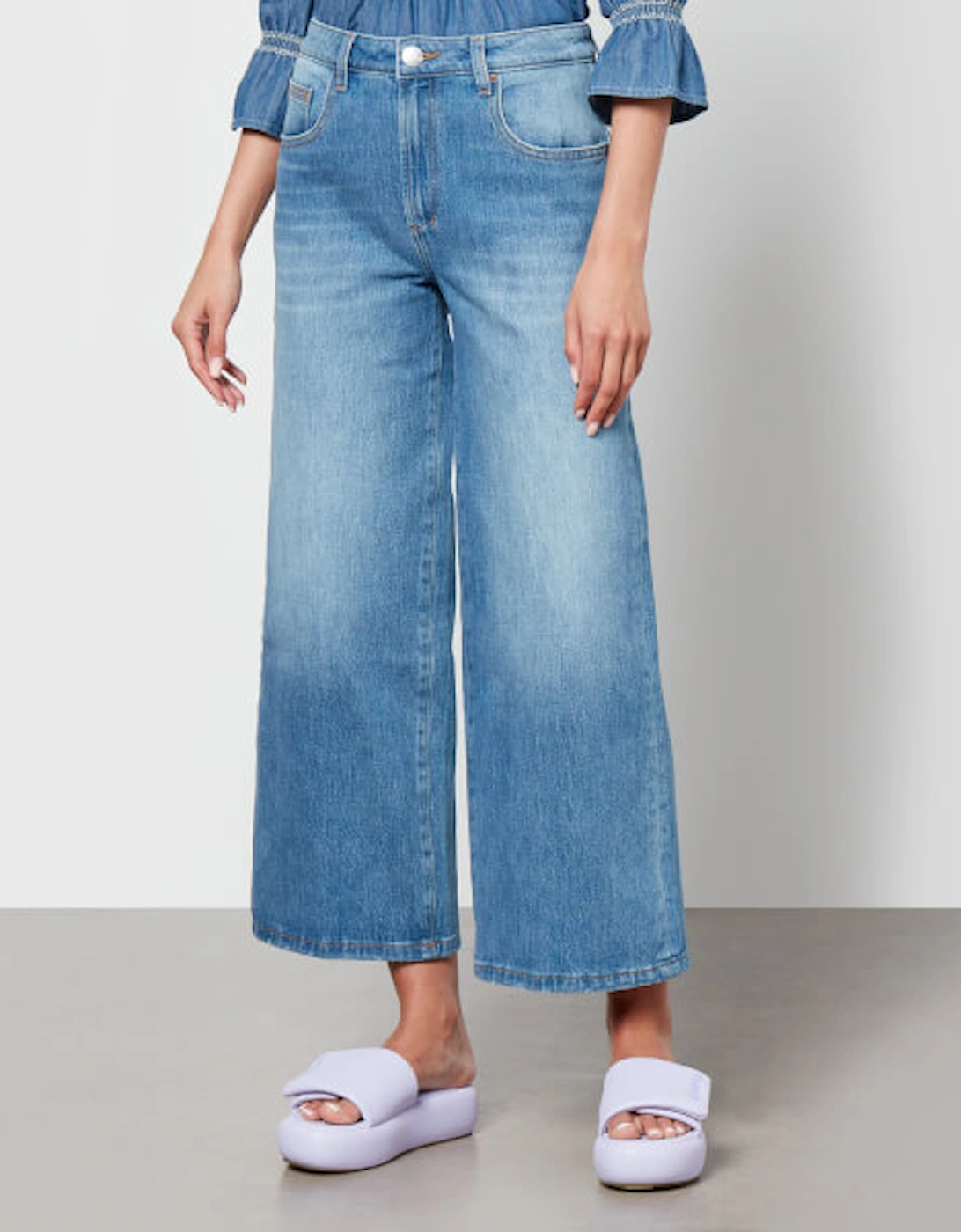 Gracie Cropped Denim Wide-Leg Jeans, 2 of 1