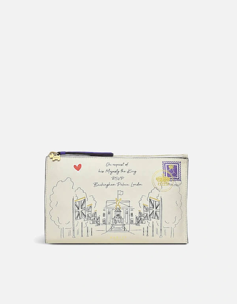 The Coronation Medium Leather Wristlet