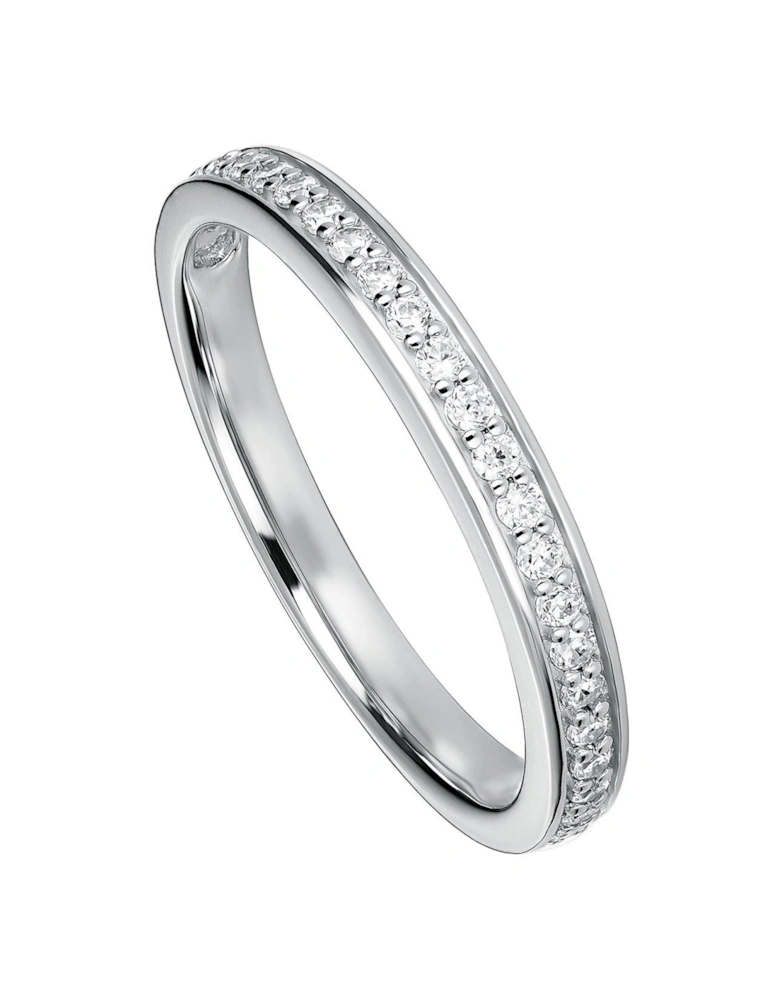 Hallie 9ct White Gold 0.25ct Lab Grown Diamond Wedding Ring