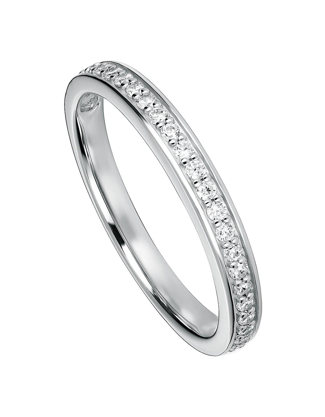 Hallie 9ct White Gold 0.25ct Lab Grown Diamond Wedding Ring, 2 of 1