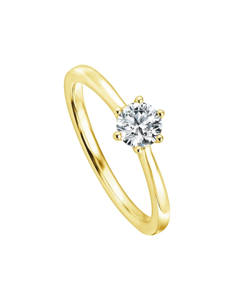 Charlotte 9ct Yellow Gold 0.50ct Lab Grown Diamond Ring