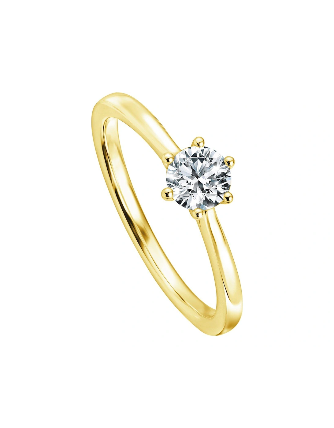 Charlotte 9ct Yellow Gold 0.50ct Lab Grown Diamond Ring, 2 of 1
