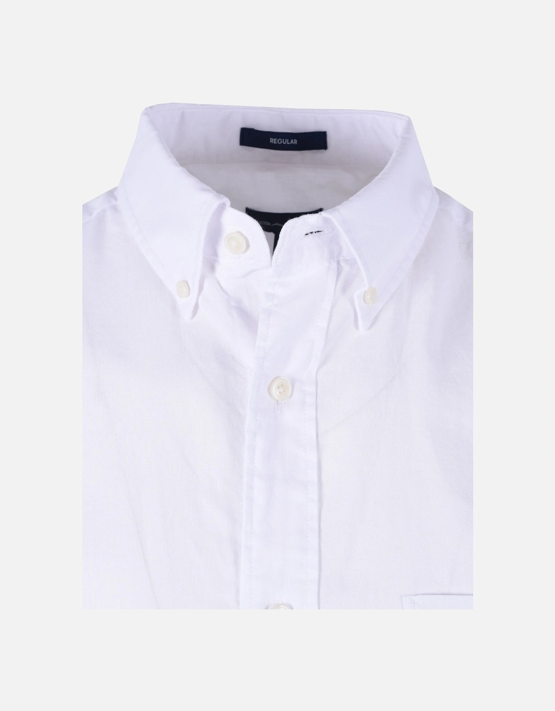 Reg Cotton Linen Short Sleeve Shirt White