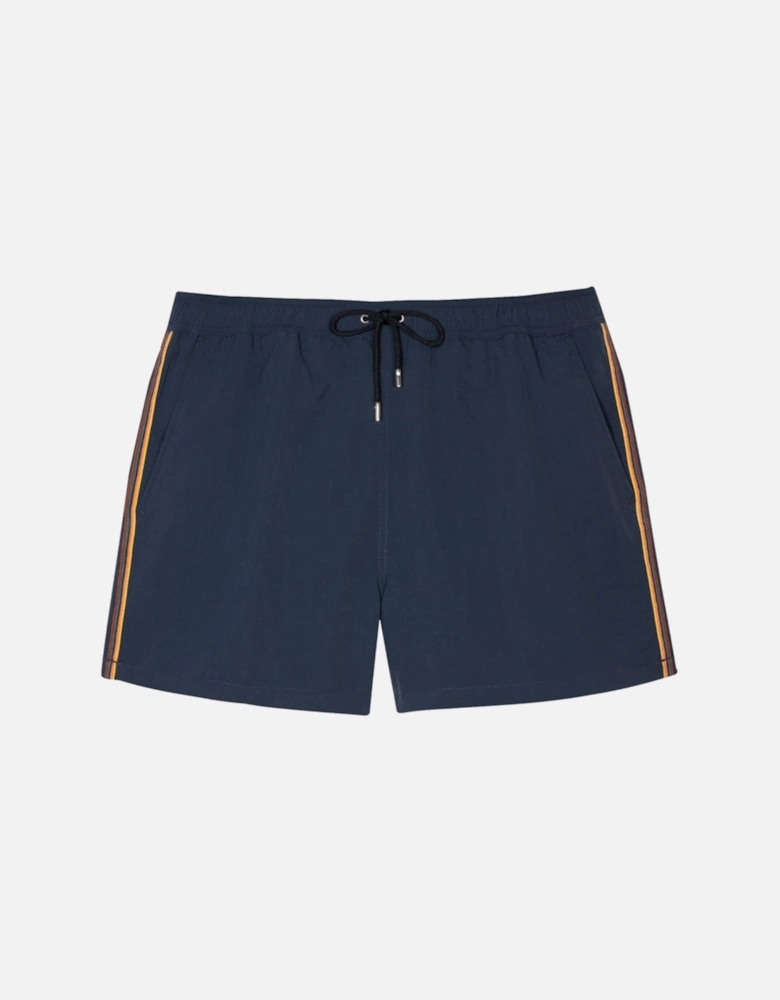 PS Stripe Trim Swimshort 47 Navy